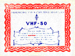 [VHF-50 Award]